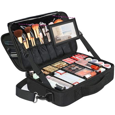 makeup bag designer|professional makeup bag with compartments.